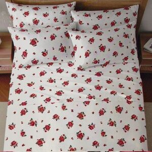 New king size bed sheet set, 6PCS ,deep pocket,Flowers print, Hotel Collection